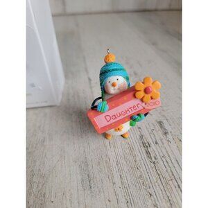 Hallmark One cool‎ Daughter snowman ornament Xmas decor